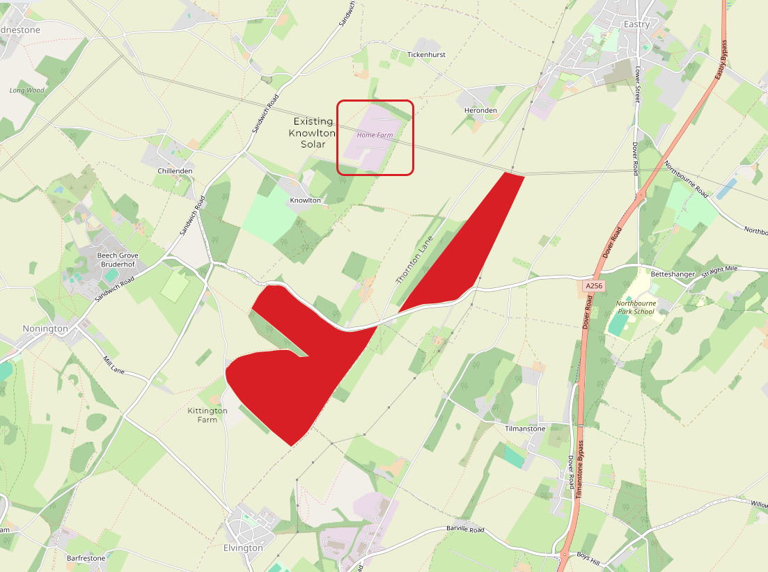 Map of the proposed area